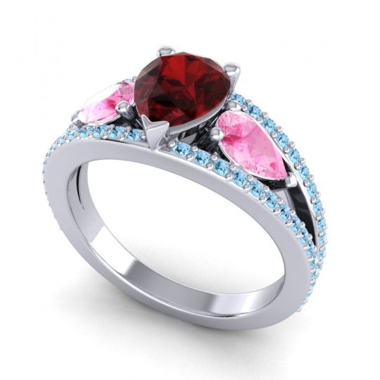 Modern Pave Pear Vatama Ring