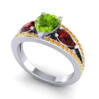 Modern Pave Pear Vatama Ring