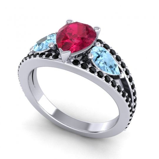 Modern Pave Pear Vatama Ring