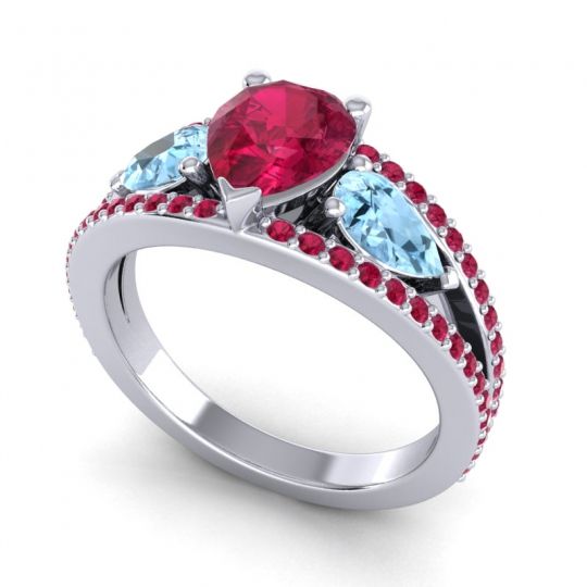 Modern Pave Pear Vatama Ring