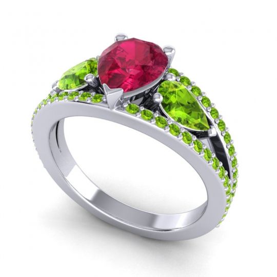 Modern Pave Pear Vatama Ring