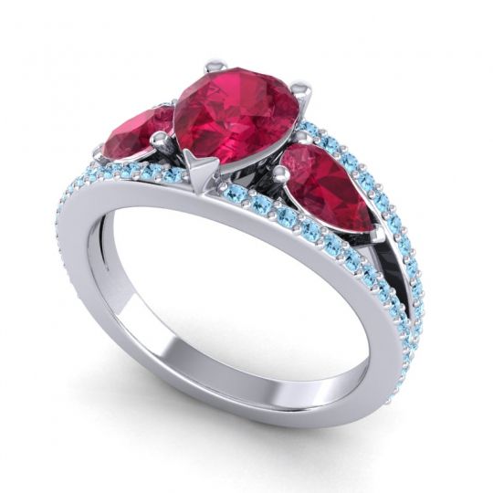 Modern Pave Pear Vatama Ring