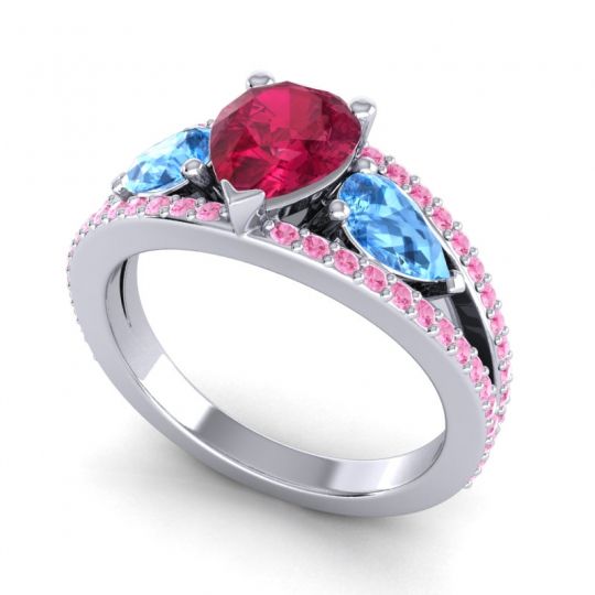 Modern Pave Pear Vatama Ring