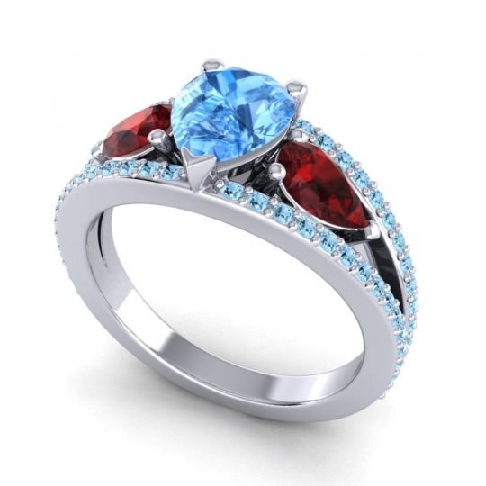 Modern Pave Pear Vatama Ring