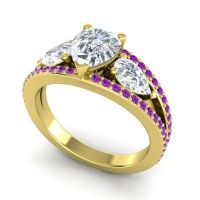 Modern Pave Pear Vatama Ring