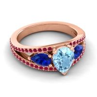 Modern Pave Pear Vatama Ring