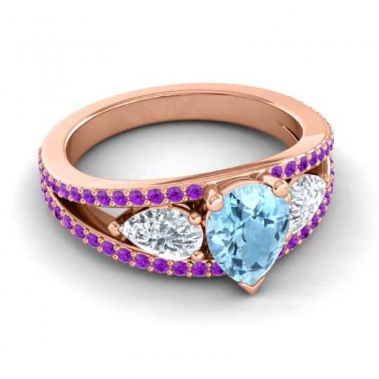 Modern Pave Pear Vatama Ring