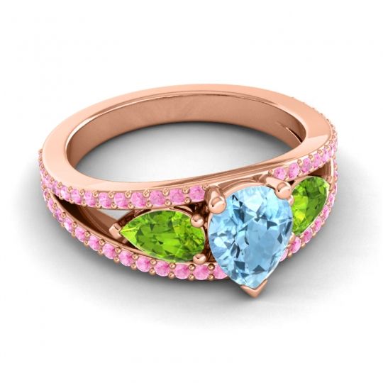 Modern Pave Pear Vatama Ring