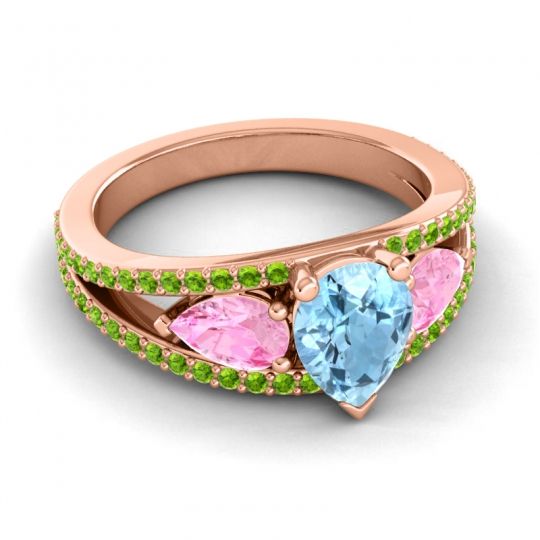 Modern Pave Pear Vatama Ring