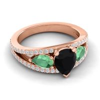 Modern Pave Pear Vatama Ring