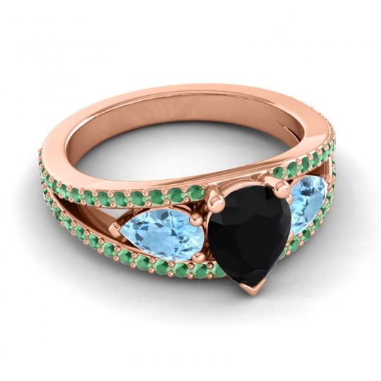Modern Pave Pear Vatama Ring