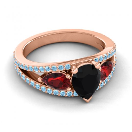 Modern Pave Pear Vatama Ring