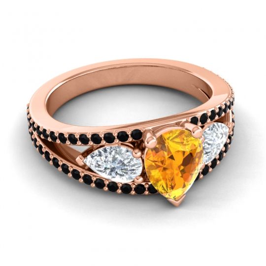 Modern Pave Pear Vatama Ring