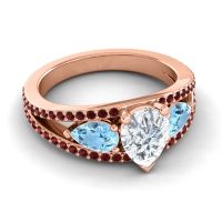 Modern Pave Pear Vatama Ring