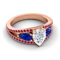 Modern Pave Pear Vatama Ring