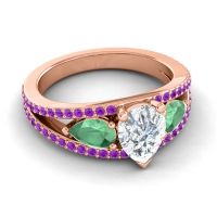 Modern Pave Pear Vatama Ring