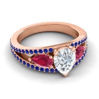 Modern Pave Pear Vatama Ring