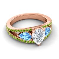 Modern Pave Pear Vatama Ring