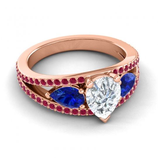 Modern Pave Pear Vatama Ring