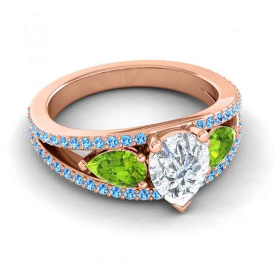 Modern Pave Pear Vatama Ring