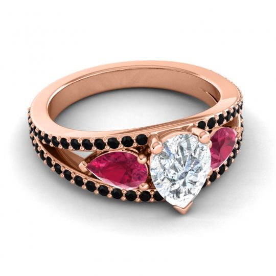 Modern Pave Pear Vatama Ring