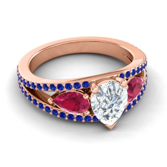 Modern Pave Pear Vatama Ring