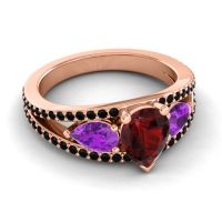 Modern Pave Pear Vatama Ring
