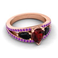 Modern Pave Pear Vatama Ring