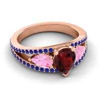 Modern Pave Pear Vatama Ring