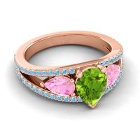 Modern Pave Pear Vatama Ring