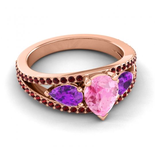 Modern Pave Pear Vatama Ring