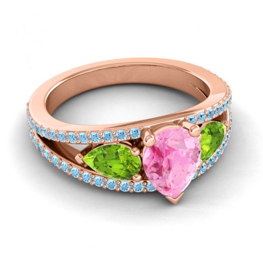 Modern Pave Pear Vatama Ring