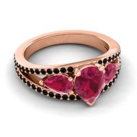 Modern Pave Pear Vatama Ring