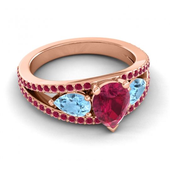 Modern Pave Pear Vatama Ring