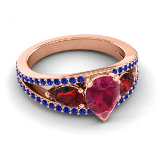 Modern Pave Pear Vatama Ring