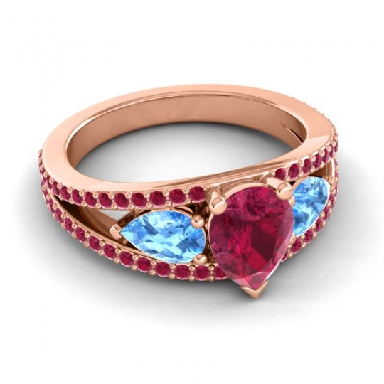 Modern Pave Pear Vatama Ring