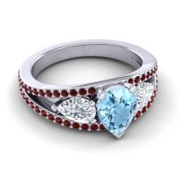 Modern Pave Pear Vatama Ring