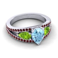 Modern Pave Pear Vatama Ring