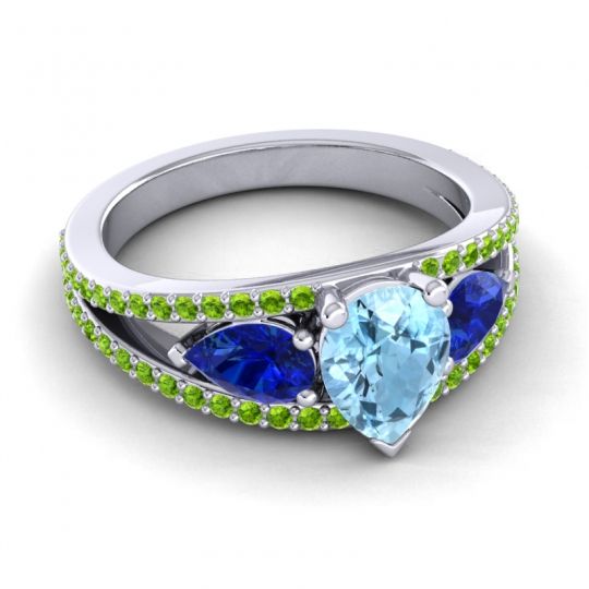 Modern Pave Pear Vatama Ring