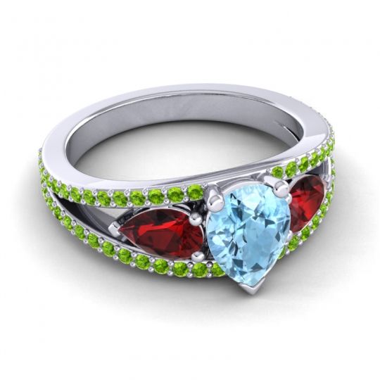 Modern Pave Pear Vatama Ring