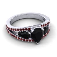 Modern Pave Pear Vatama Ring