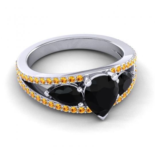 Modern Pave Pear Vatama Ring