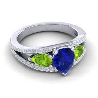 Modern Pave Pear Vatama Ring