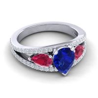 Modern Pave Pear Vatama Ring