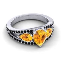 Modern Pave Pear Vatama Ring