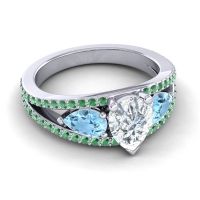 Modern Pave Pear Vatama Ring