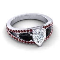 Modern Pave Pear Vatama Ring
