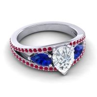 Modern Pave Pear Vatama Ring