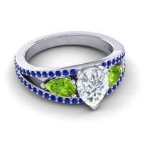 Modern Pave Pear Vatama Ring