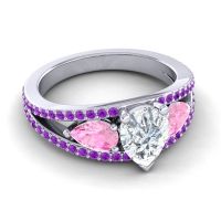 Modern Pave Pear Vatama Ring